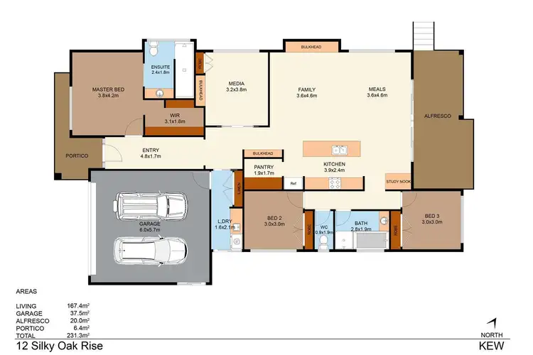 Floorplan of Homely house listing, 12 Silky Oak Rise, Kew NSW 2439