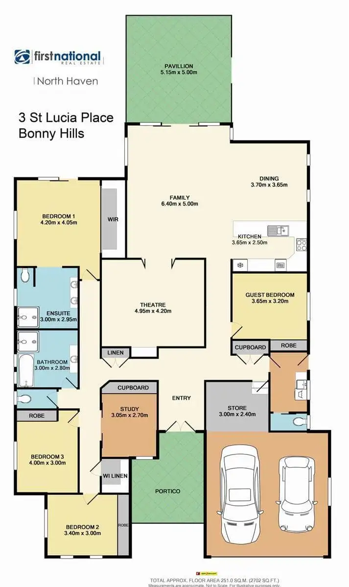 Floorplan of Homely house listing, 3 St Lucia Place, Bonny Hills NSW 2445