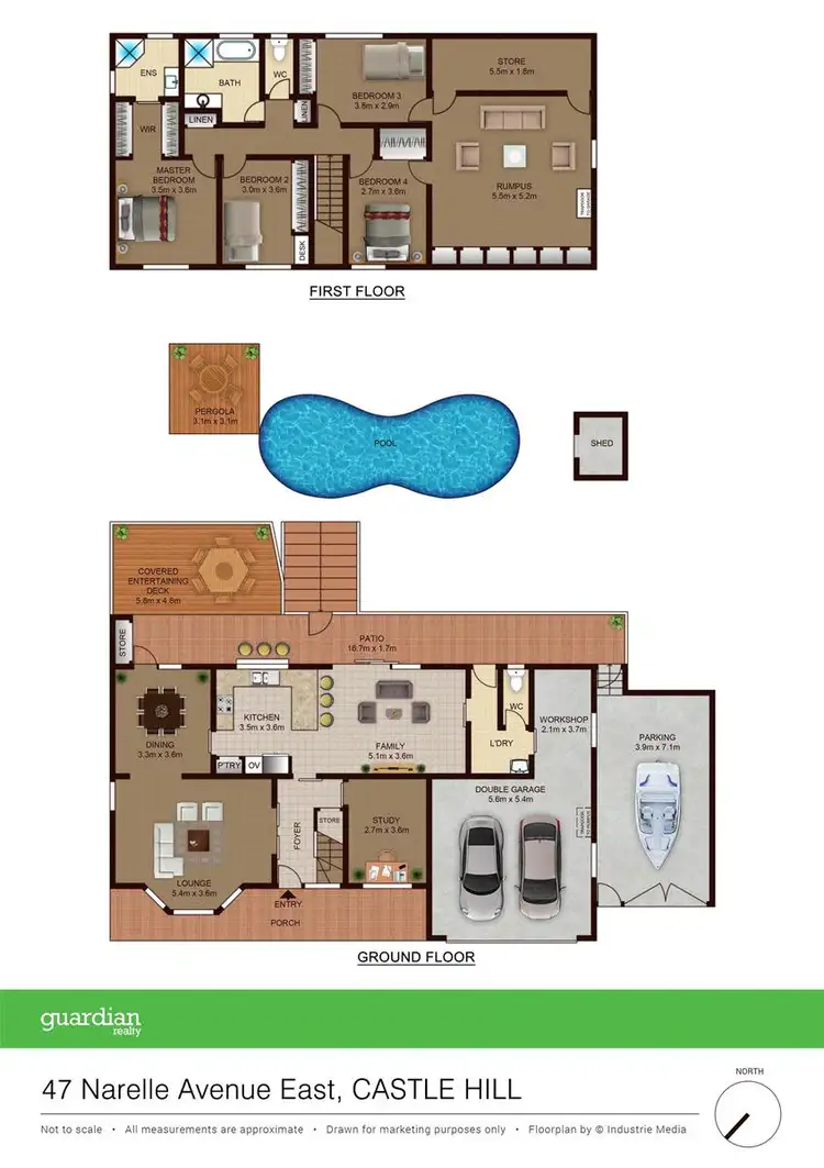 Floorplan of Homely house listing, 47 Narelle Avenue East, Castle Hill NSW 2154