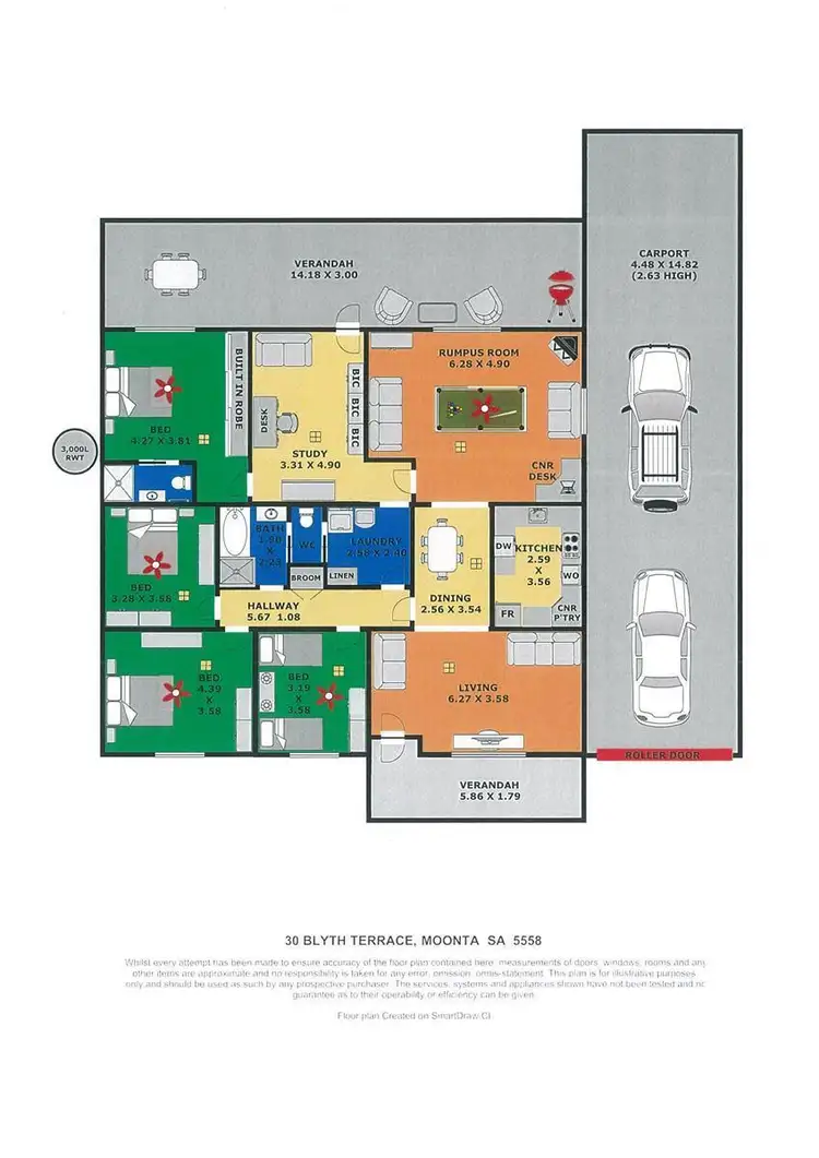 Floorplan of Homely house listing, 30 Blyth Terrace, Moonta SA 5558