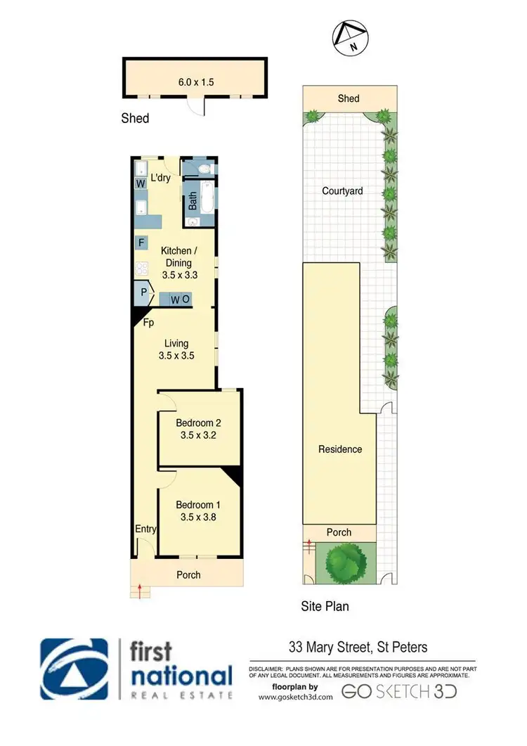 Floorplan of Homely house listing, 33 Mary Street, St Peters NSW 2044