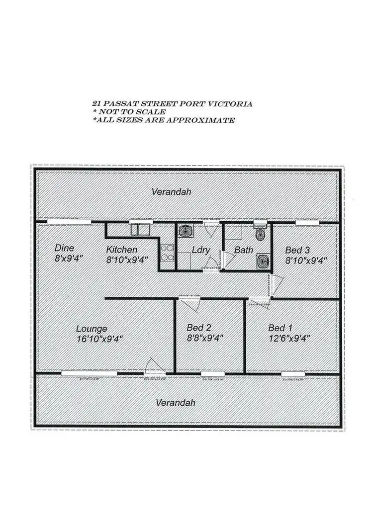 Floorplan of Homely house listing, 21 Passat Street, Port Victoria SA 5573