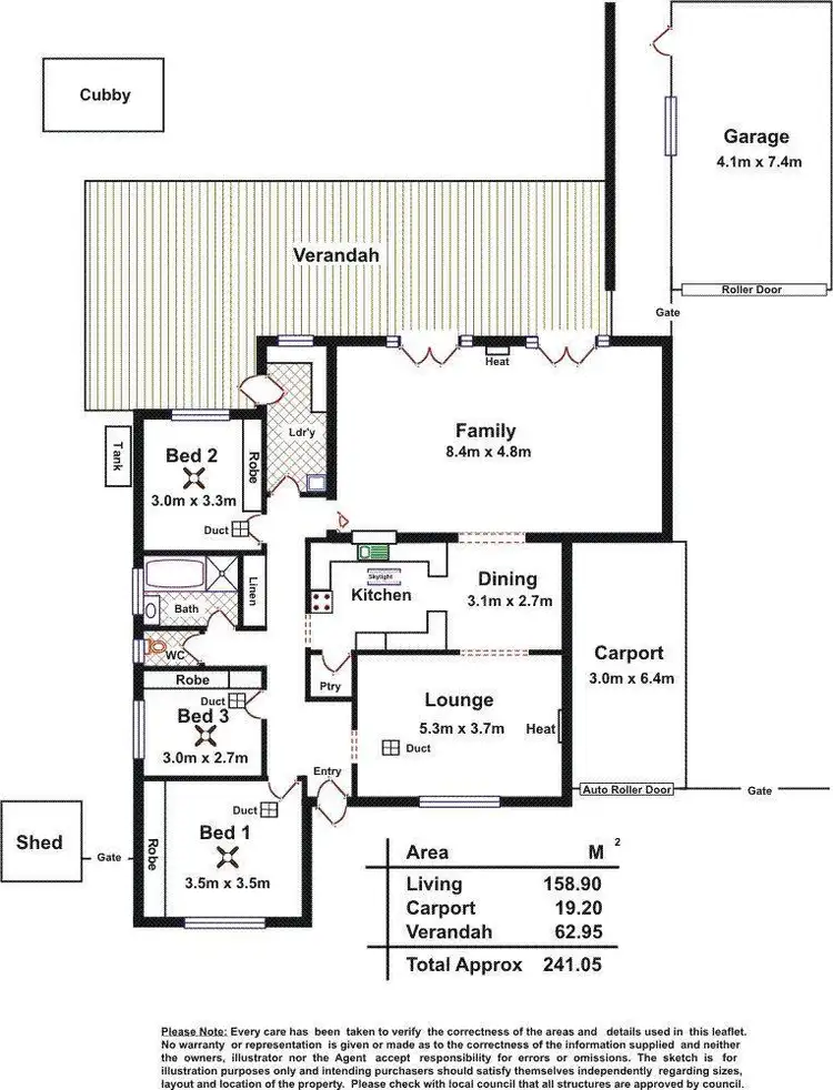 Floorplan of Homely house listing, 11 Tarana Road, Hope Valley SA 5090