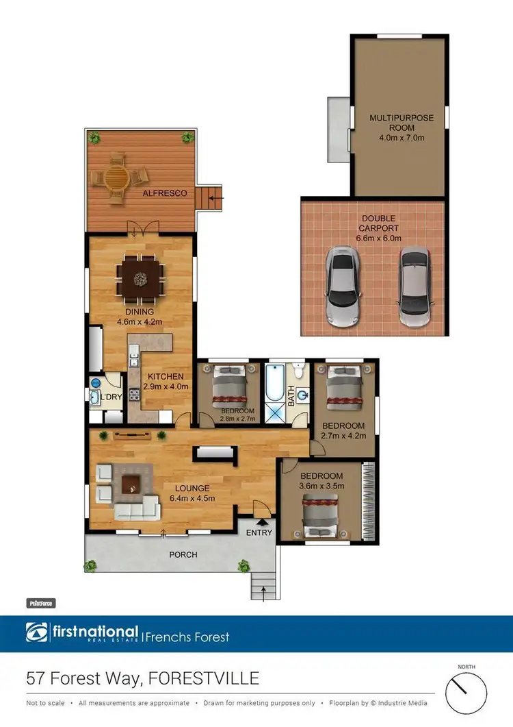 Floorplan of Homely house listing, 57 Forest Way, Frenchs Forest NSW 2086