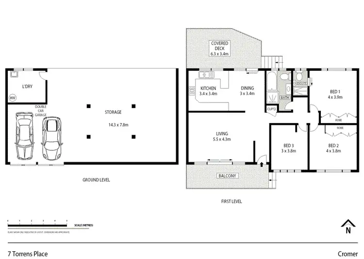 Floorplan of Homely house listing, 7 Torrens Place, Cromer NSW 2099