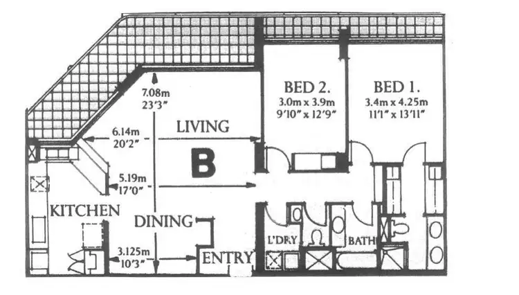 Floorplan of Homely apartment listing, 'CONTESSA' 1 Serisier Avenue, Main Beach QLD 4217