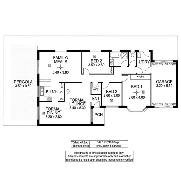 Floorplan of Homely house listing, 3/50 Chopin Road, Somerton Park SA 5044