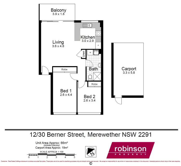 Floorplan of Homely unit listing, 12/30 Berner Street, Merewether NSW 2291