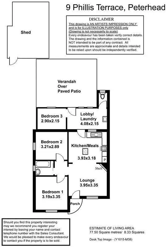 Floorplan of Homely house listing, 9 Phillis Terrace, Peterhead SA 5016