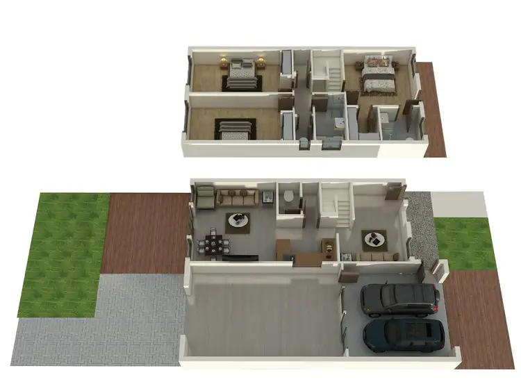 Floorplan of Homely townhouse listing, 4 Alba Walk, Cairnlea VIC 3023