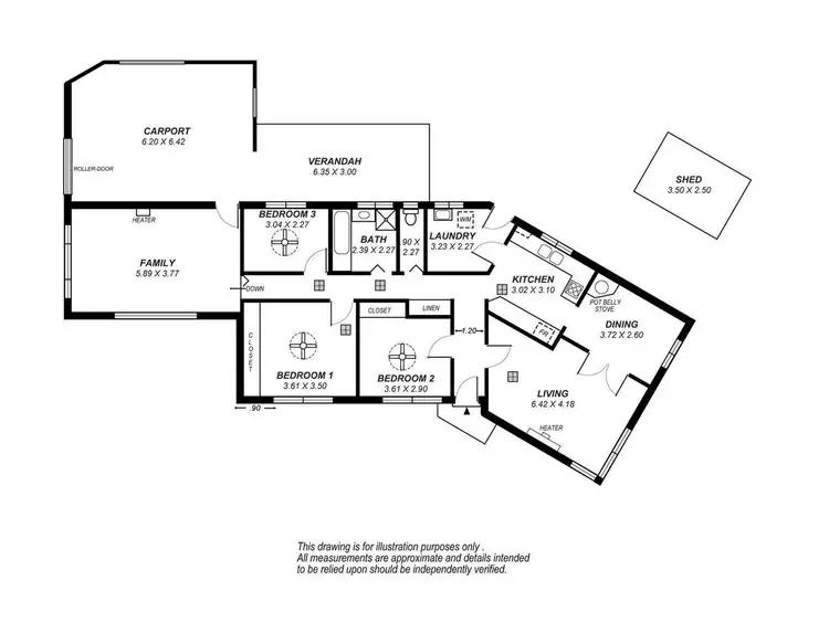 Floorplan of Homely house listing, 80 Balmoral Avenue, Warradale SA 5046