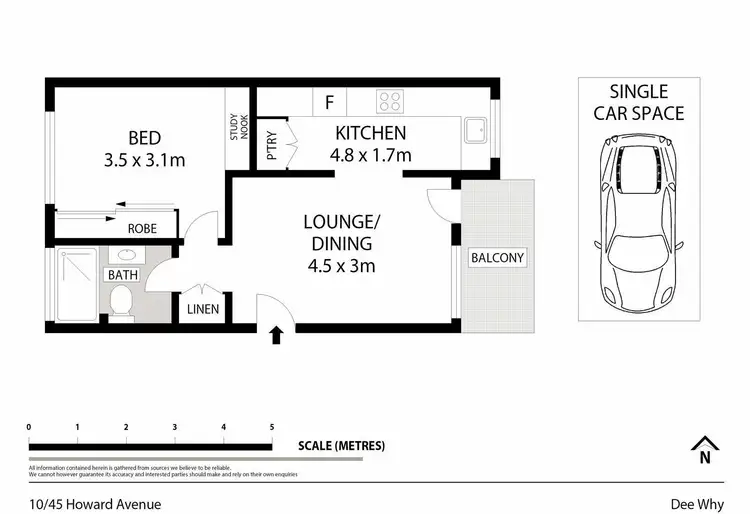 Floorplan of Homely unit listing, 10/45 Howard Avenue, Dee Why NSW 2099