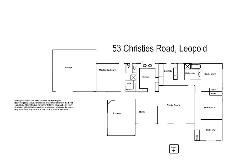 Floorplan of Homely house listing, 53 Christies Road, Leopold VIC 3224