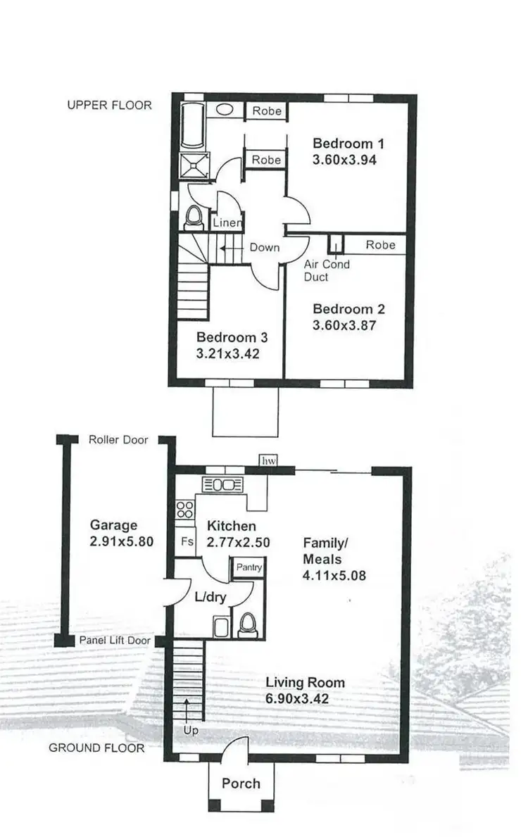 Floorplan of Homely townhouse listing, 1C/1 Richman Street, Oaklands Park SA 5046