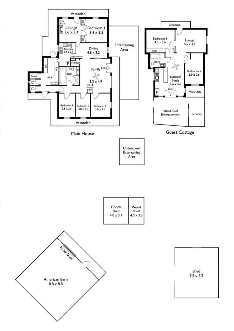 Floorplan of Homely house listing, 176-178 Melrose Street, Mount Pleasant SA 5235
