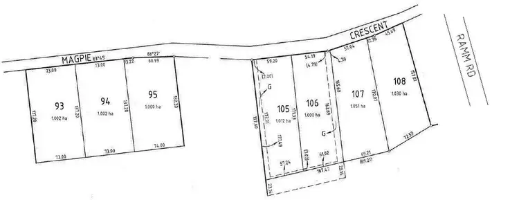 Floorplan of Homely land listing, Stage 5 'Sunset Rise Estate' Magpie Crescent, Mannum SA 5238