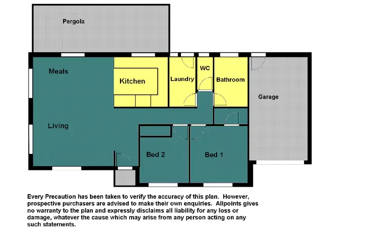 Floorplan of Homely unit listing, 1/10 Myuna Street, Leopold VIC 3224