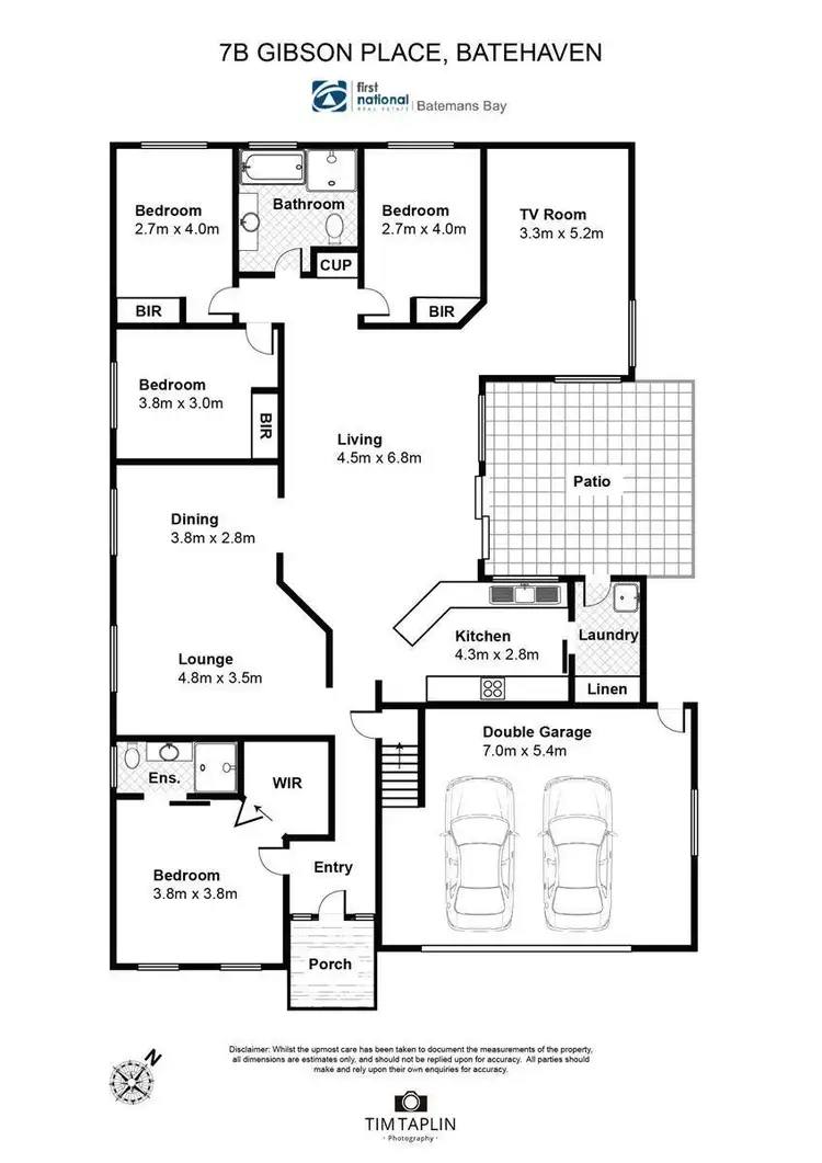 Floorplan of Homely house listing, 7B Gibson Place, Batehaven NSW 2536