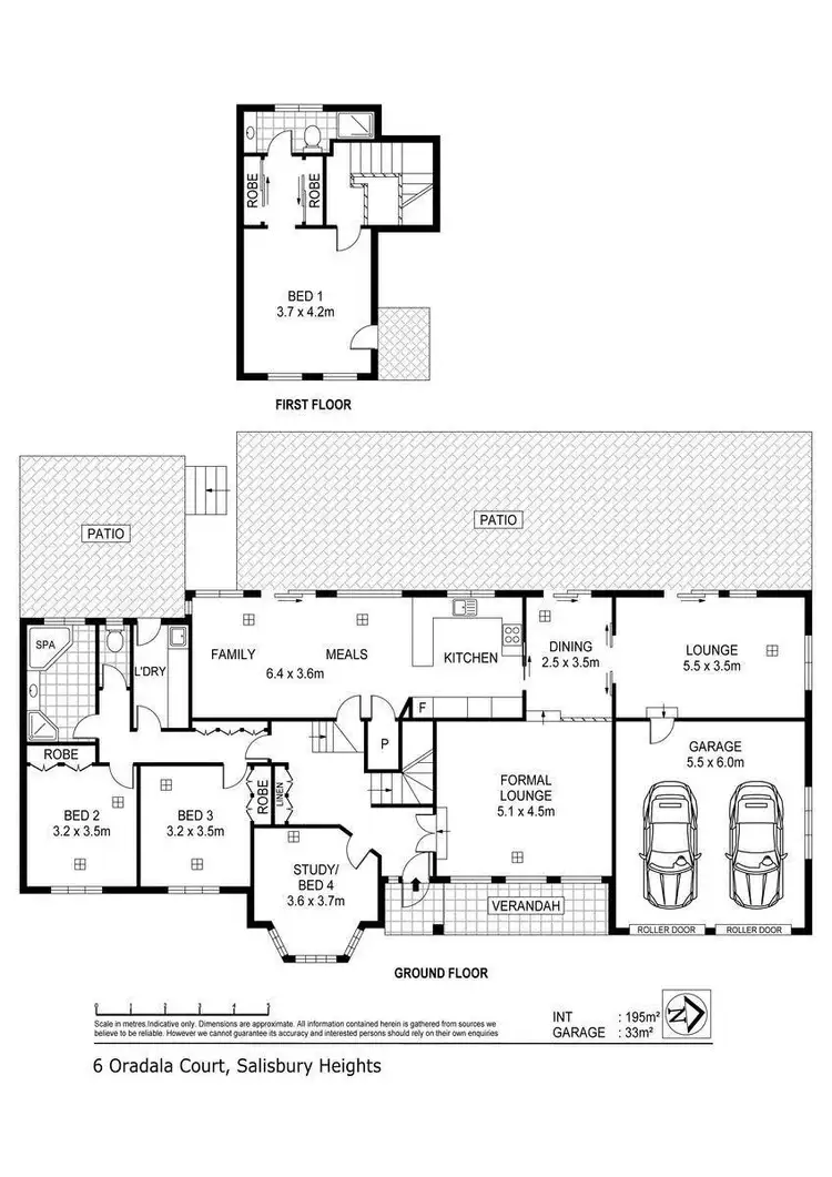 Floorplan of Homely house listing, 6 Oradala Court, Salisbury Heights SA 5109