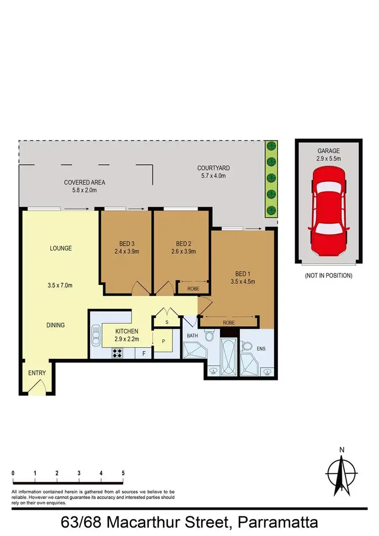 Floorplan of Homely apartment listing, 63/68 Macarthur Street, Parramatta NSW 2150