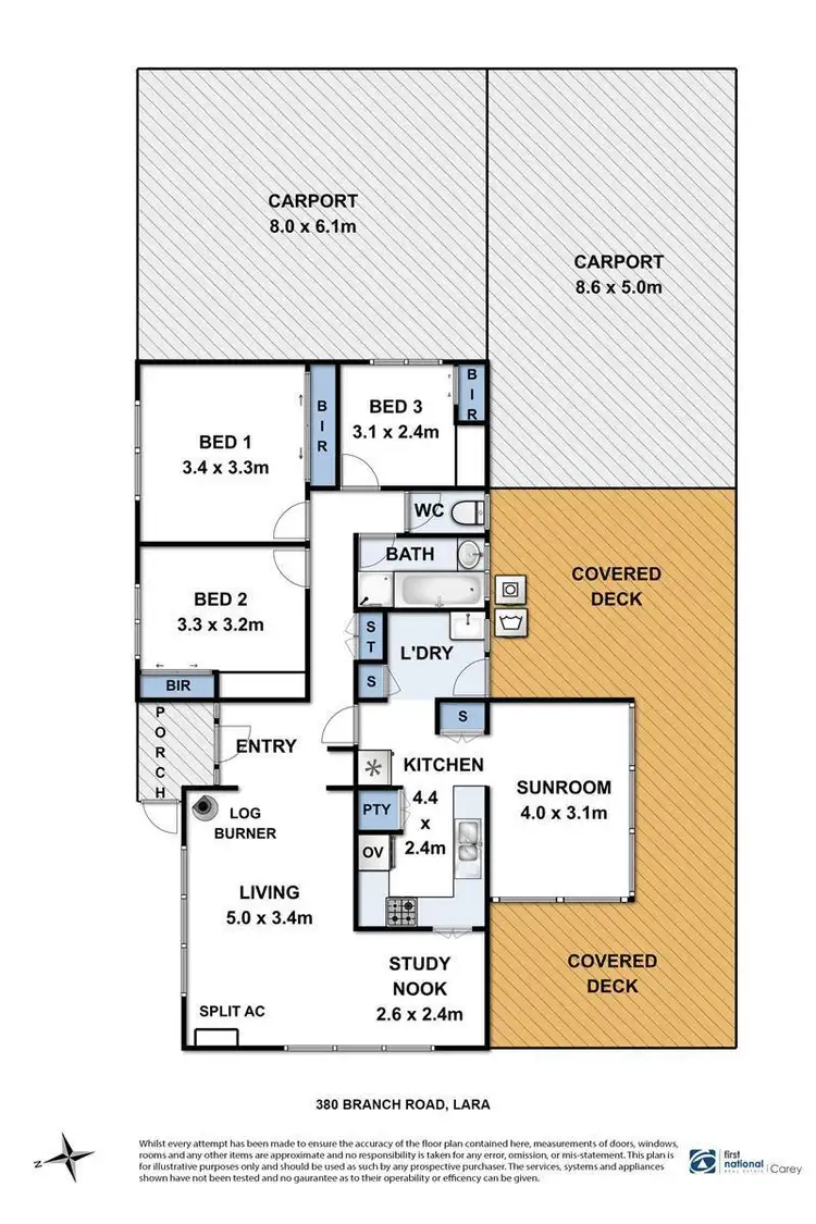 Floorplan of Homely house listing, 380 Branch Road, Lara VIC 3212