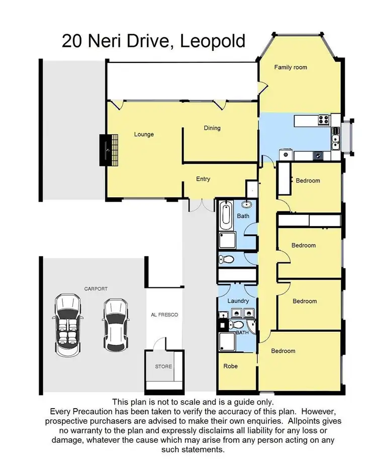 Floorplan of Homely house listing, 20 Neri Drive, Leopold VIC 3224