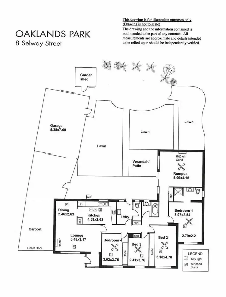 Floorplan of Homely house listing, 8 Selway Street, Oaklands Park SA 5046