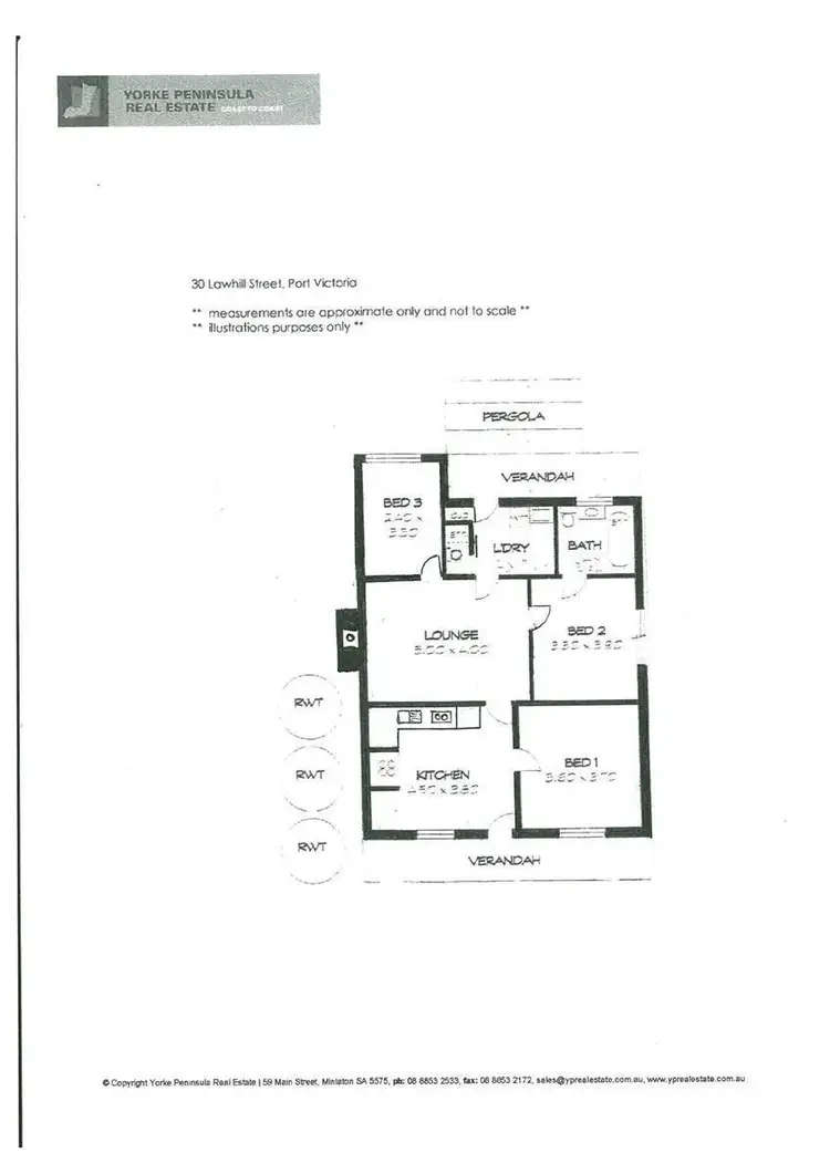 Floorplan of Homely house listing, 30 Lawhill Street, Port Victoria SA 5573