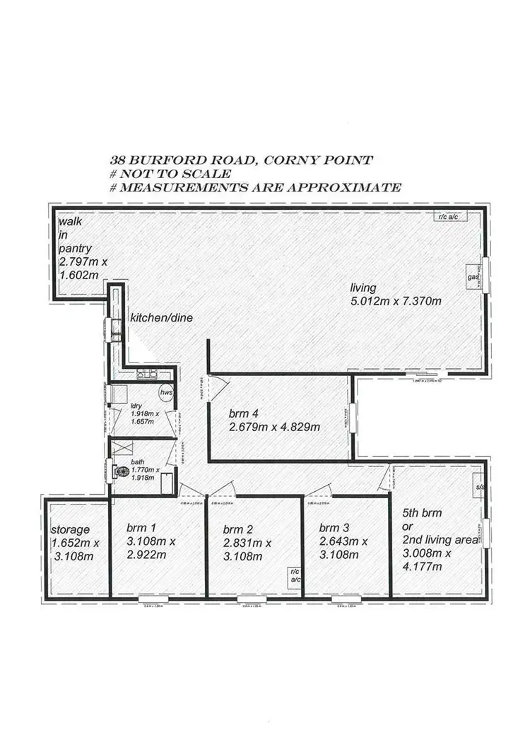 Floorplan of Homely house listing, 38 Burford Road, Corny Point SA 5575