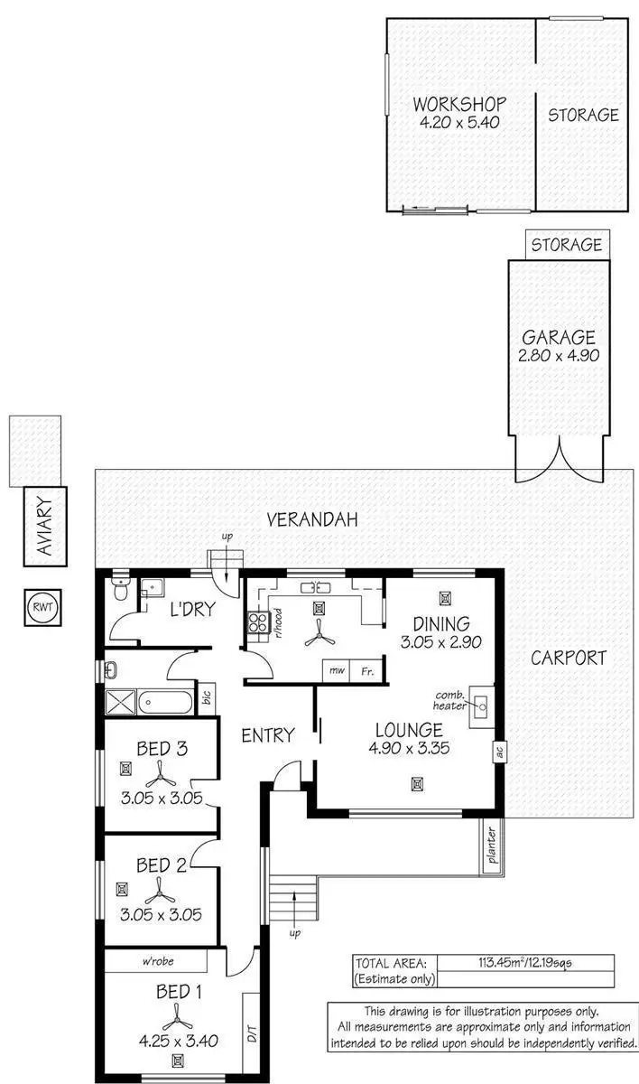 Floorplan of Homely house listing, 19 MacMahon Avenue, St Agnes SA 5097