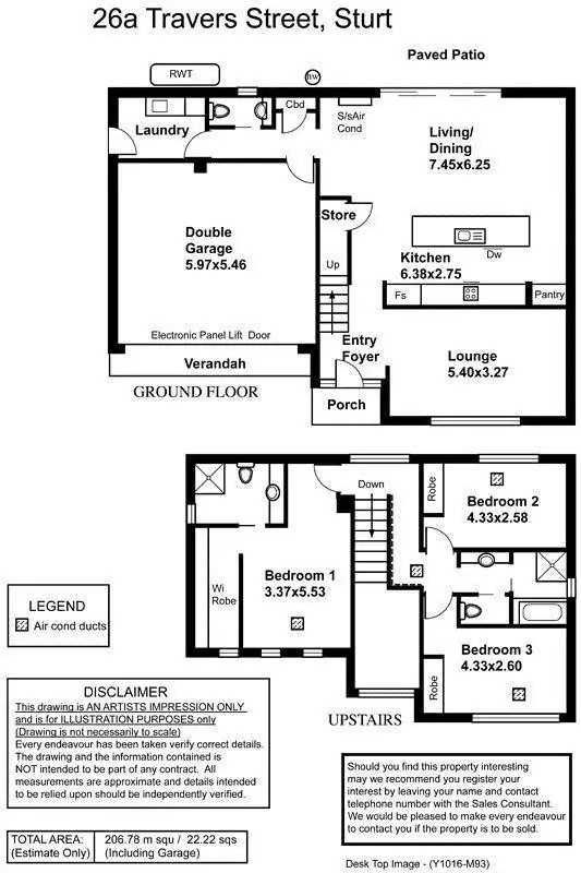 Floorplan of Homely house listing, 26A Travers Street, Sturt SA 5047