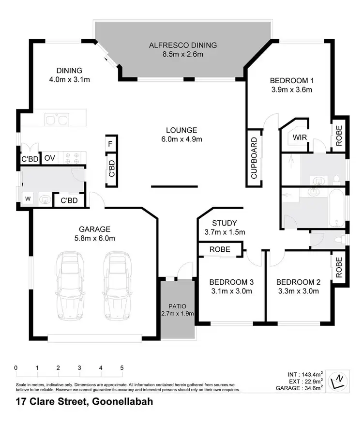 Floorplan of Homely house listing, 17 Clare Street, Goonellabah NSW 2480