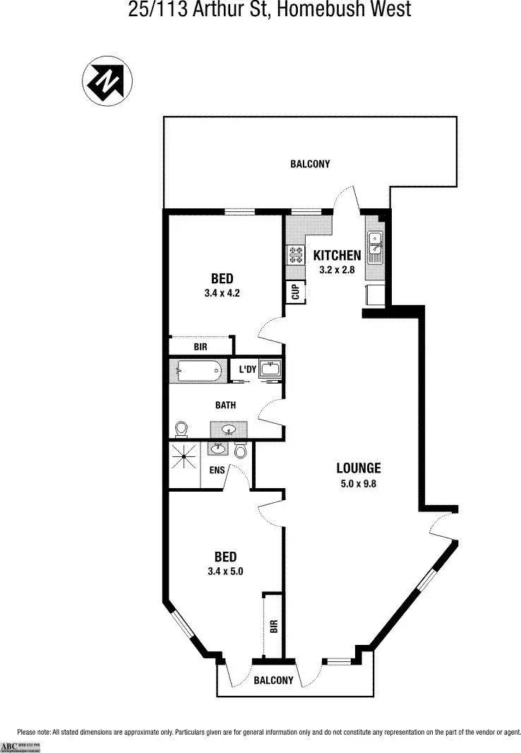 Floorplan of Homely apartment listing, 25/113 Arthur Street, Strathfield NSW 2135