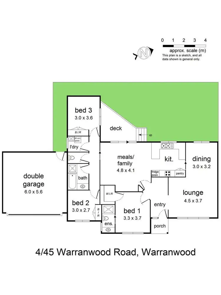 Floorplan of Homely townhouse listing, 4/45 Warranwood Road, Ringwood North VIC 3134