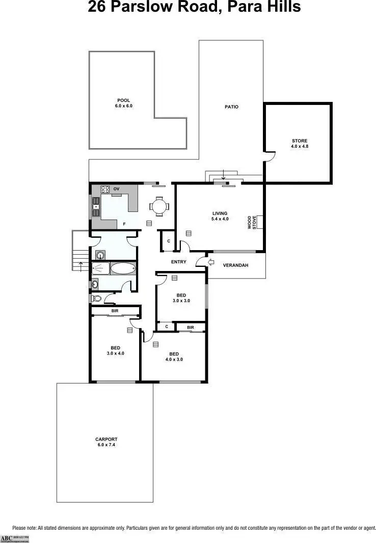 Floorplan of Homely house listing, 26 Parslow Road, Para Hills SA 5096