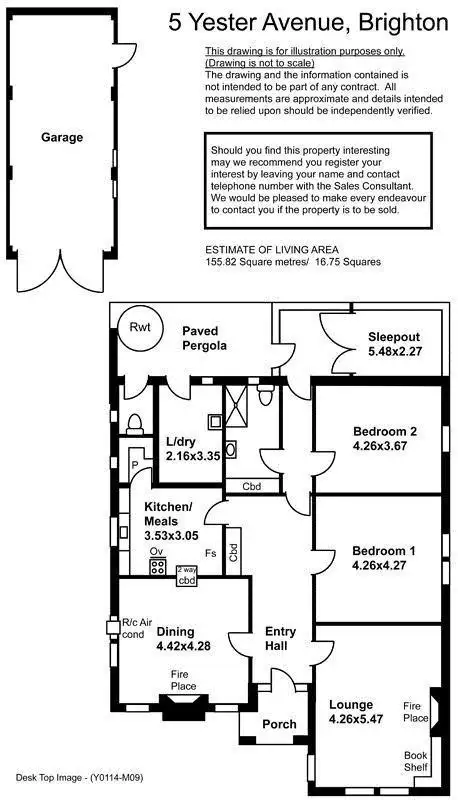 Floorplan of Homely house listing, 5 Yester Avenue, Brighton SA 5048