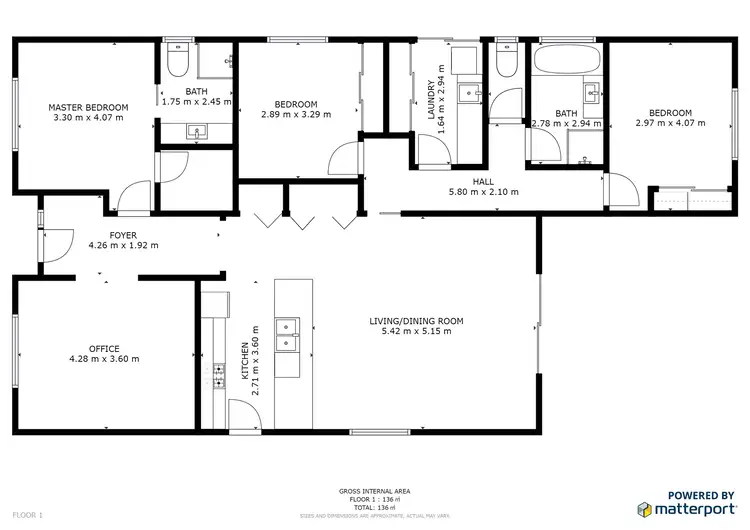 Floorplan of Homely house listing, 2 Ella-Mae Court, Red Cliffs VIC 3496