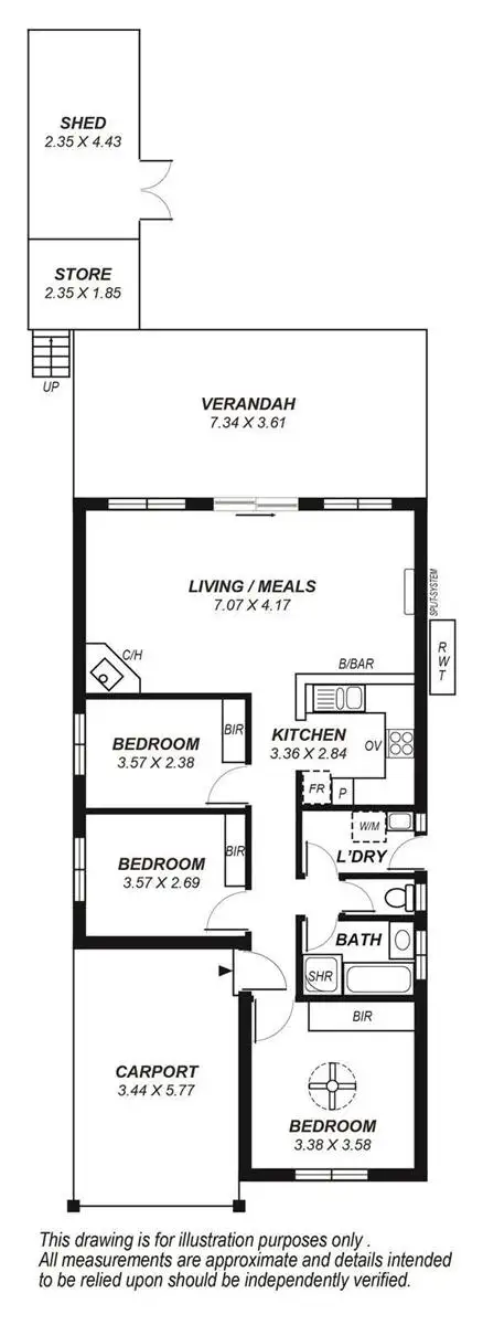 Floorplan of Homely house listing, Unit 1/12 Elm Grove, Lobethal SA 5241
