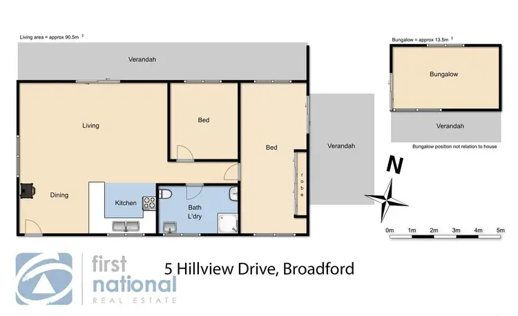 Floorplan of Homely house listing, 5 Hillview Drive, Broadford VIC 3658