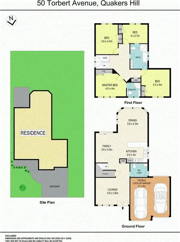 Floorplan of Homely house listing, 50 Torbert Avenue, Quakers Hill NSW 2763