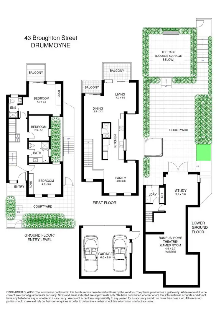 Floorplan of Homely house listing, 43 Broughton Street, Drummoyne NSW 2047