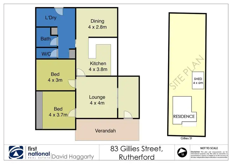 Floorplan of Homely house listing, 83 Gillies Street, Rutherford NSW 2320