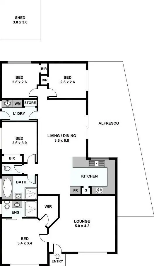 Floorplan of Homely house listing, 2 Mercer Court, Delahey VIC 3037