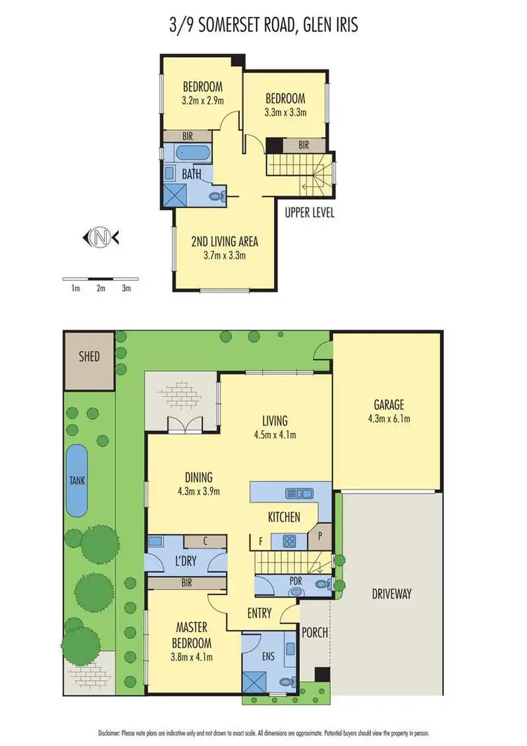 Floorplan of Homely townhouse listing, 3/9 Somerset Road, Glen Iris VIC 3146