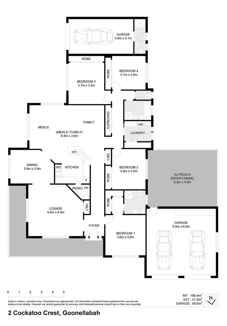 Floorplan of Homely house listing, 2 Cockatoo Crest, Goonellabah NSW 2480