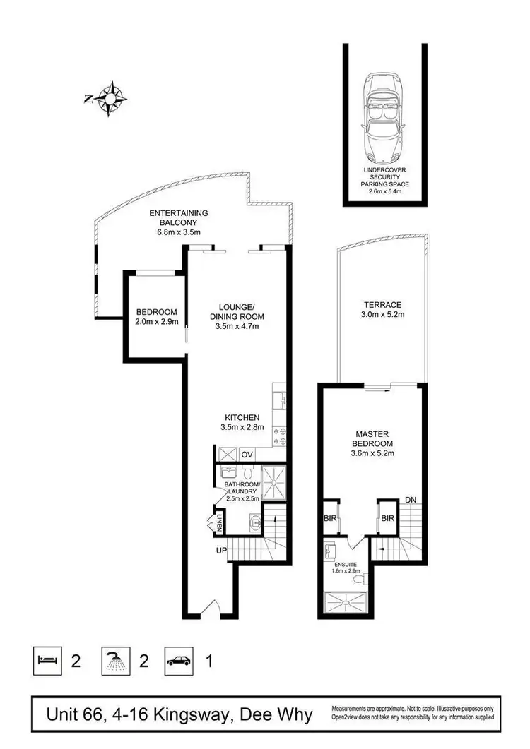 Floorplan of Homely apartment listing, 66/4-16 Kingsway, Dee Why NSW 2099