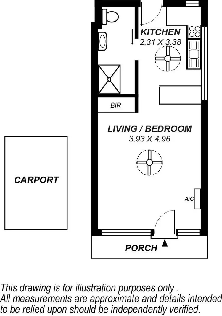 Floorplan of Homely unit listing, 1/33 Gover Street, North Adelaide SA 5006