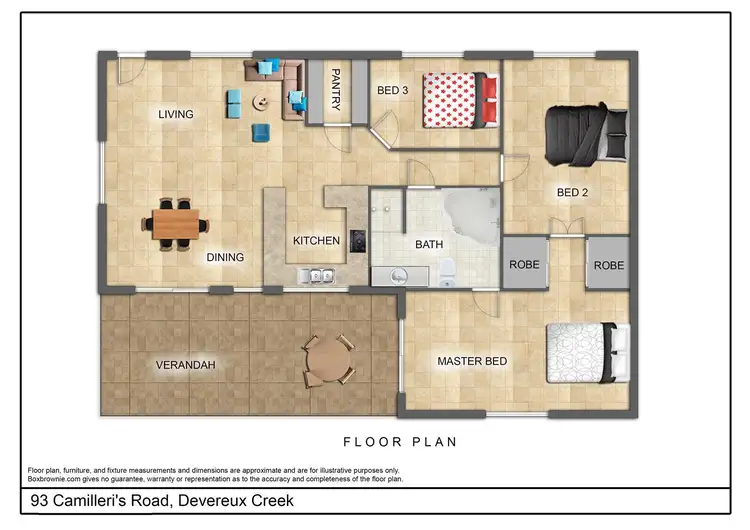 Floorplan of Homely rural property listing, 93 Camilleri's Road, Devereux Creek QLD 4753