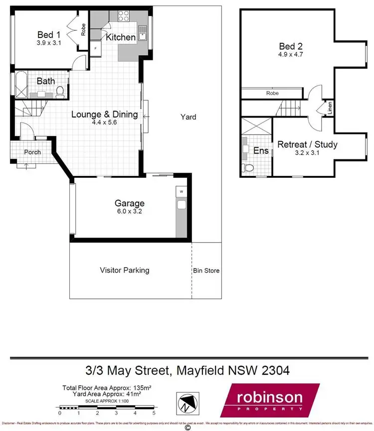 Floorplan of Homely unit listing, 3/3 May Street, Mayfield NSW 2304