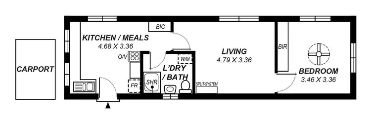 Floorplan of Homely unit listing, 4/9 Seaview Avenue, Kingston Park SA 5049